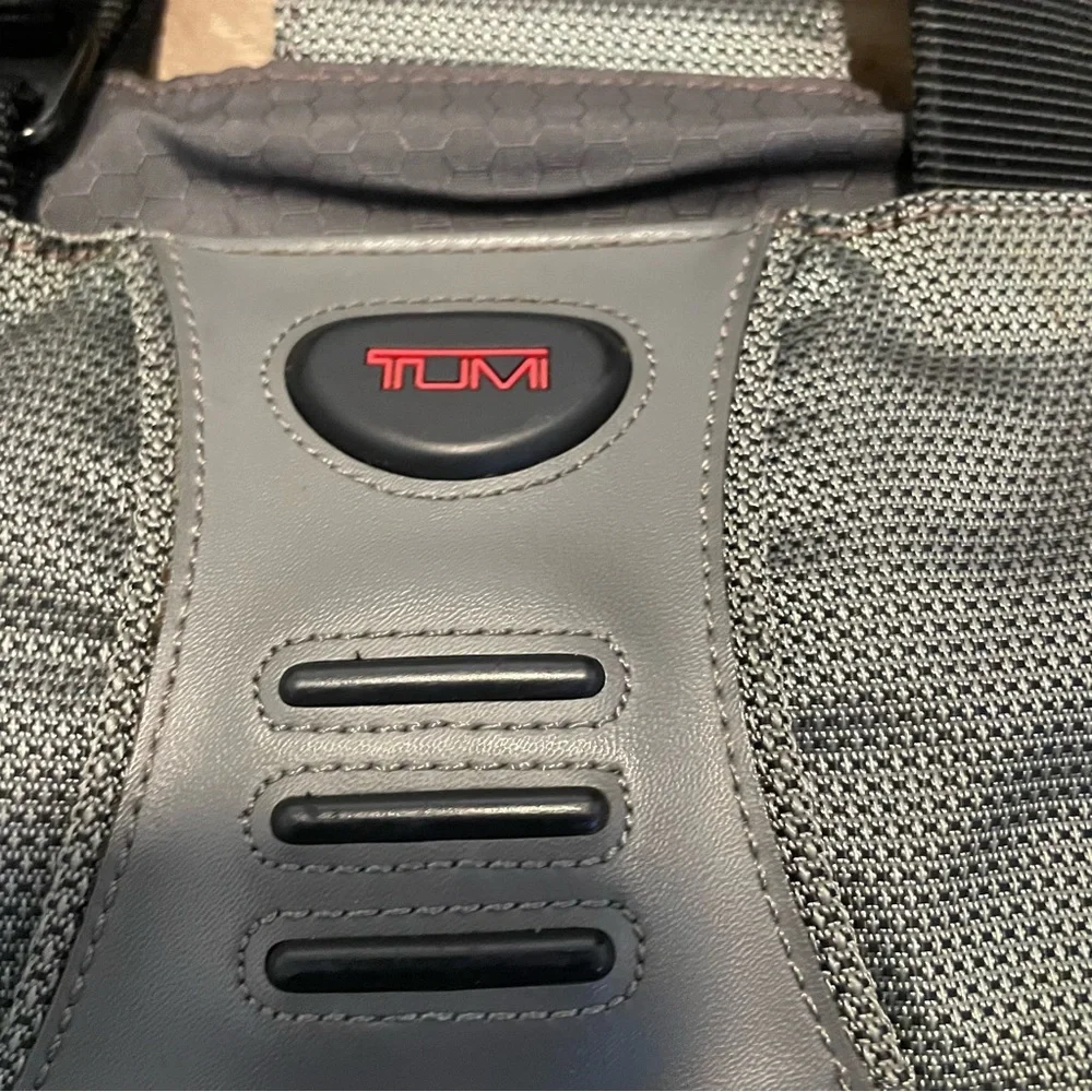 Tumi 543PW Tote Bag Black Gray Business EDC Carry Heavy Nylon